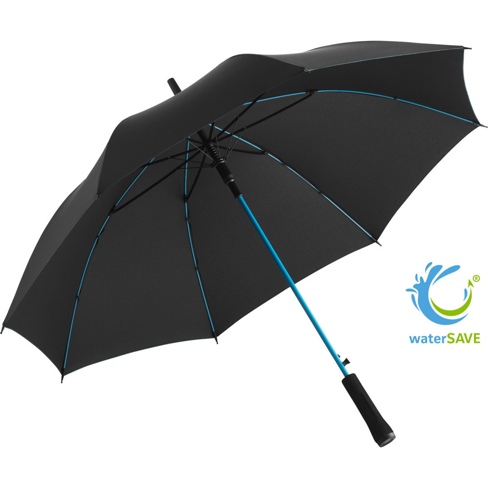 1084 AC-Stockschirm Colorline - schwarz-petrol