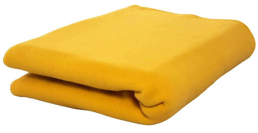 Fleecedecke 150x120 cm, 250 g/m² - Dunkelgelb (PMS 142c) / Dunkelgelb