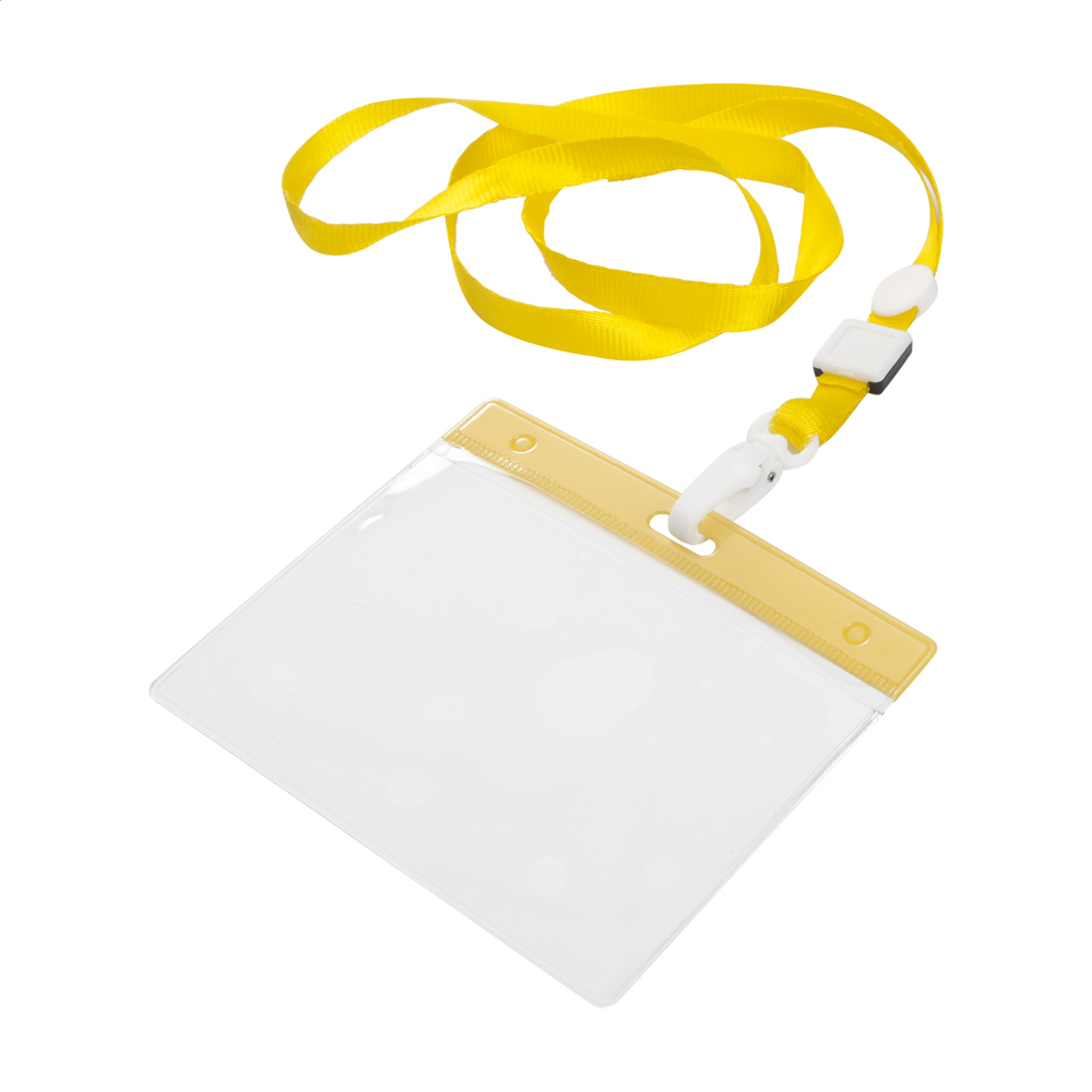 Ballek - Ausweishülle mit Lanyard - gelb/transparent