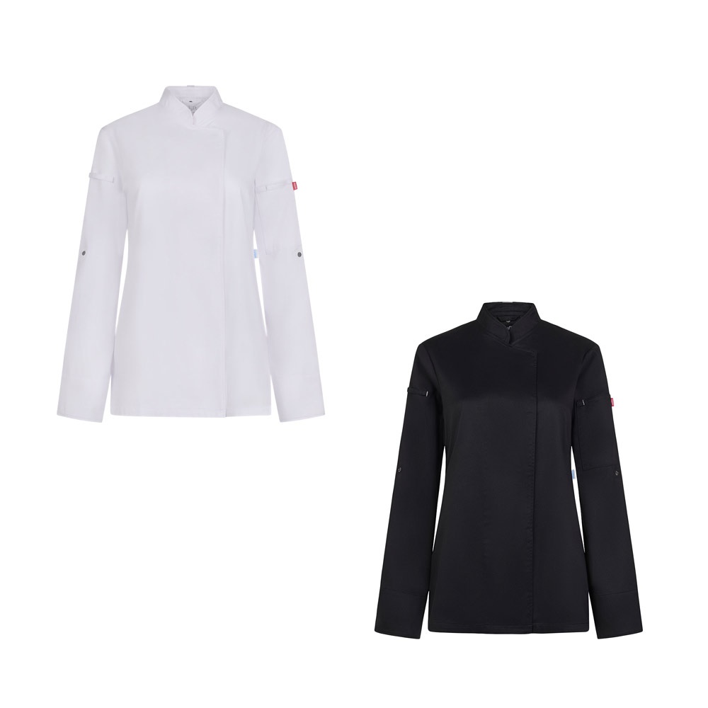 VL THOTH. Kochjacke für Damen (190 g/m²), aus Baumwolle (35 %) und recyceltem Polyester (65 %)