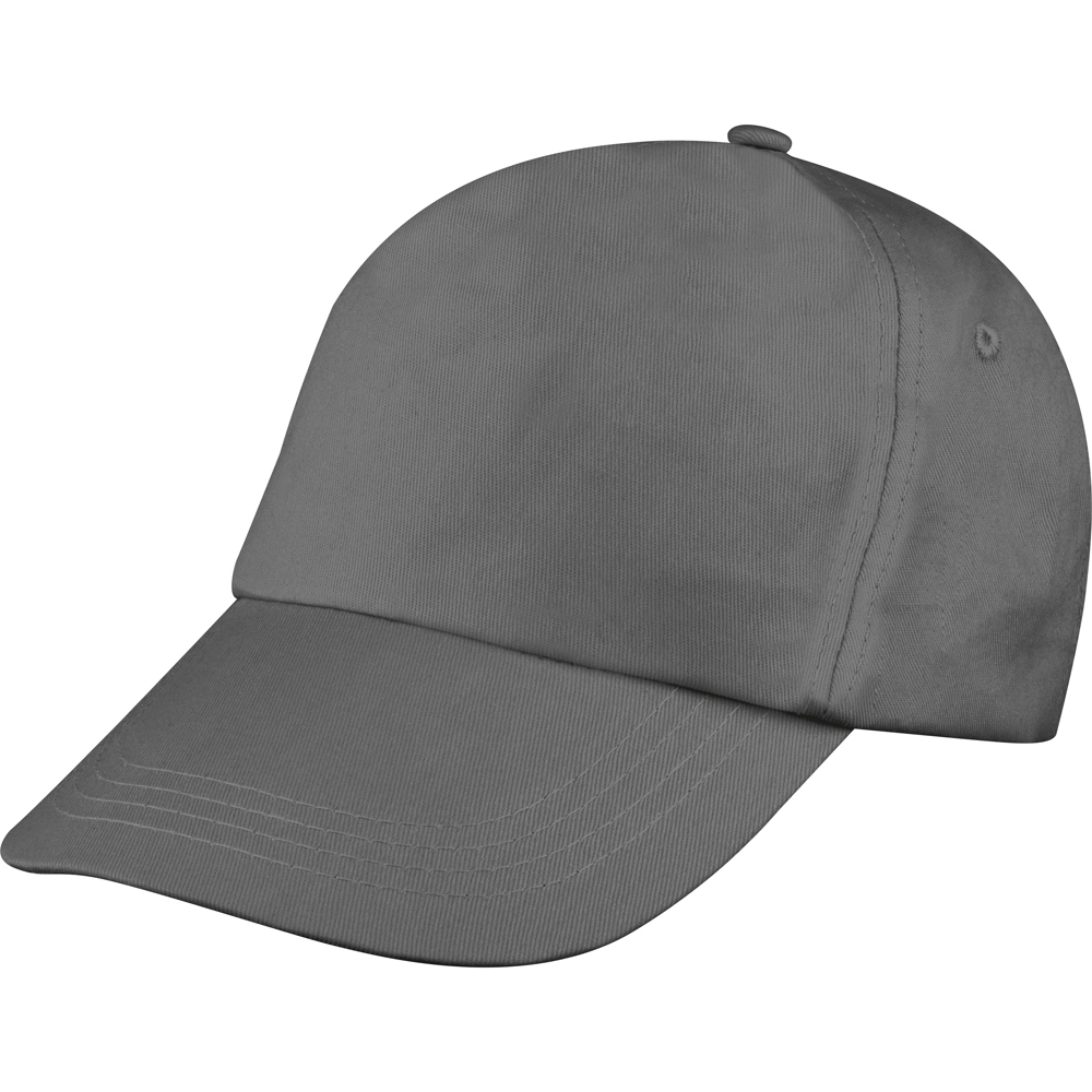5 Panel Baumwoll-Baseball-Cap MEGAN - anthrazit