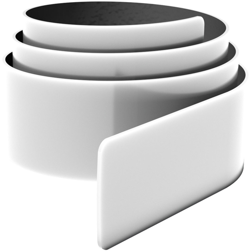 RFX™ 34 cm reflektierendes TPU Schnapparmband - Weiss