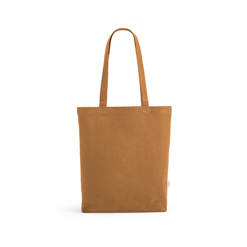 Annapurne Einkaufstasche recy.Baumwolle (180 g/m²). Mit Bodenfalte - Braun