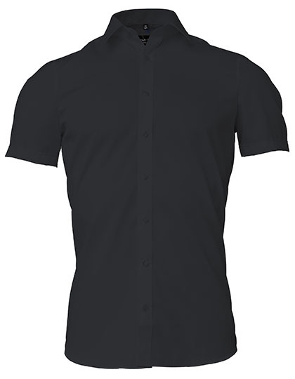 Marvelis - Men´s Shirt Body Fit Short Sleeve - Black