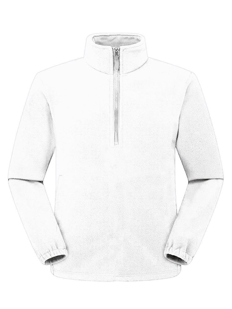BS Polaris Fleece-Pullover mit halbem Reißverschluss, 160 gr/m² - Weiß (White)