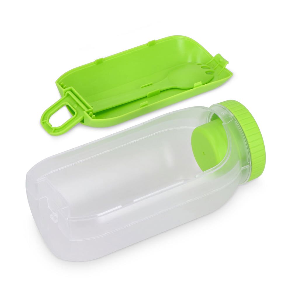 All-in-One-Lunchbox mit Soßenfach und Löffel-Gabel