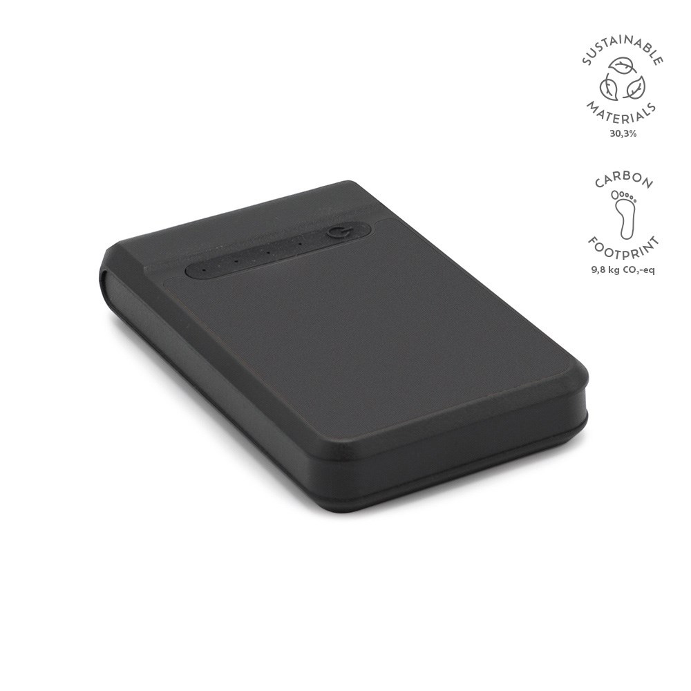 Ampx Powerbank aus rABS mit 6000 mAh.Lädt das Smartphone 2–3 Mal auf