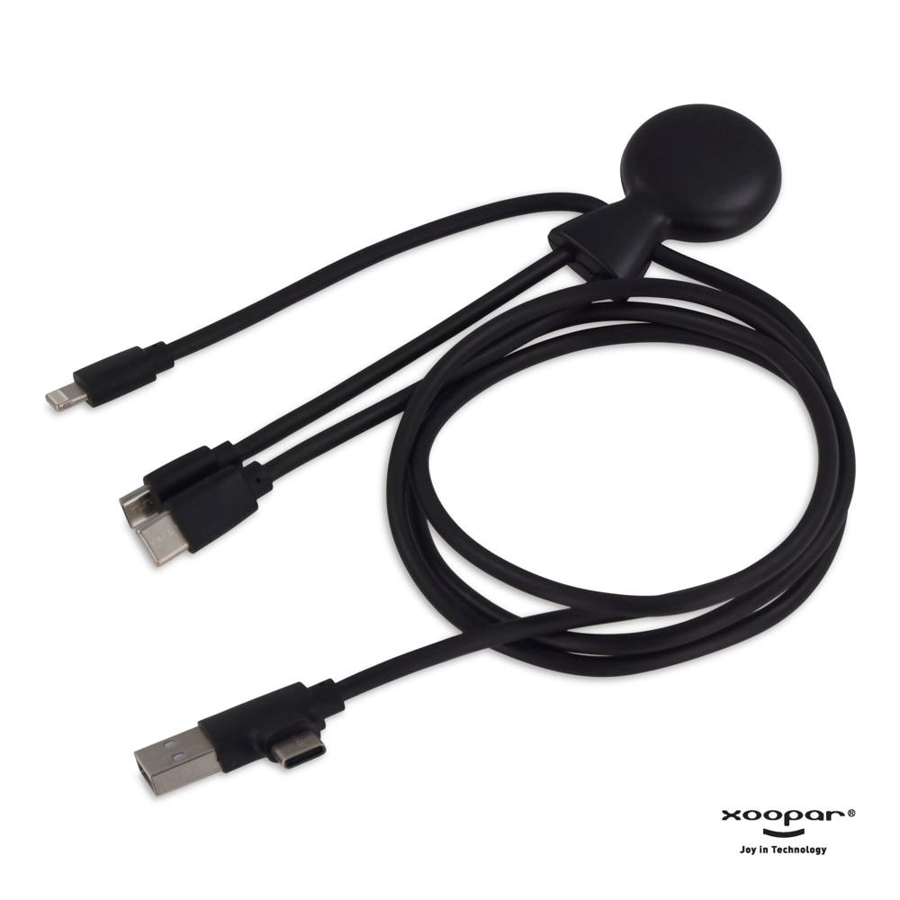 3199 | Xoopar Mr. Bio Powerbank and Cable pack 7000mAh - Schwarz