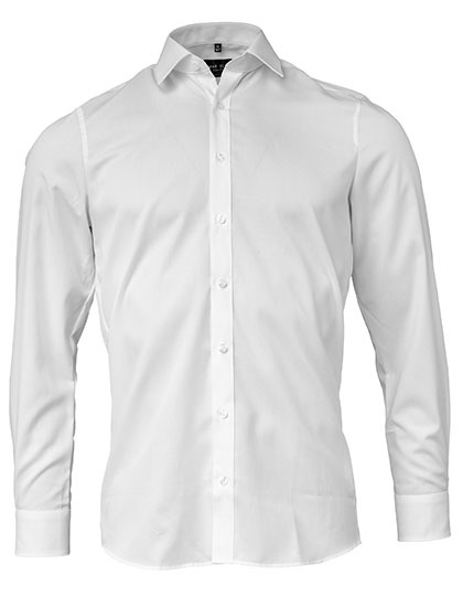 Marvelis - Men´s Shirt Body Fit Extra Long Sleeve - White