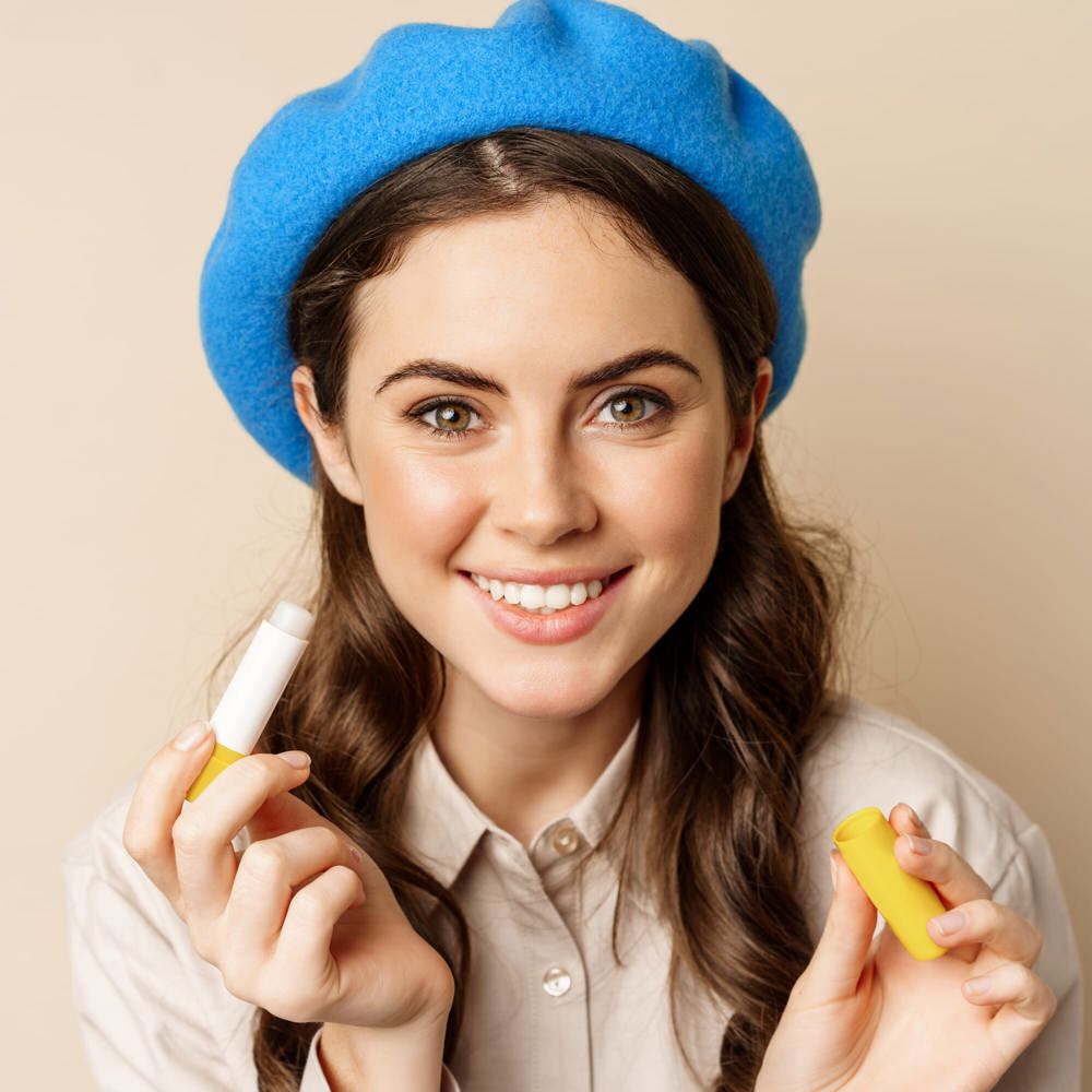 Klassischer Lippenpflegestift aus recycelten Materialien