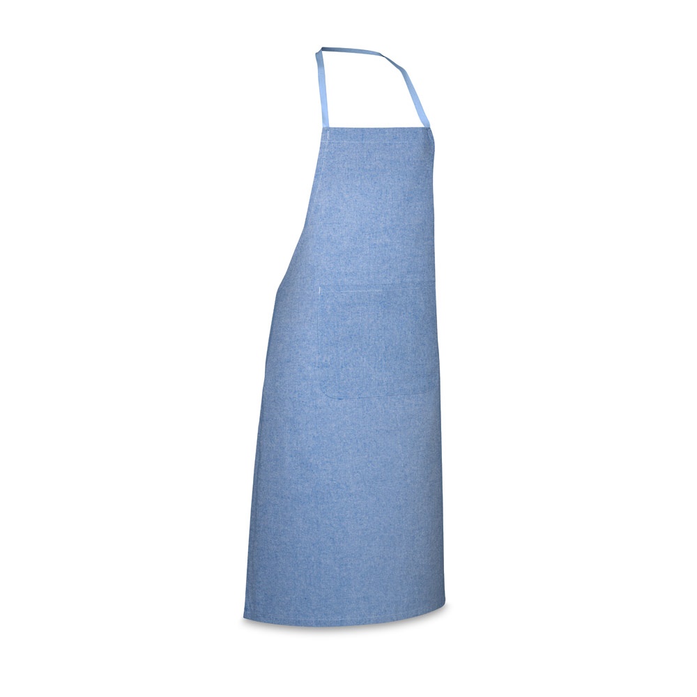 ZIMBRO. Schürze mit recycelter Baumwolle (140 g/m²) - Königsblau