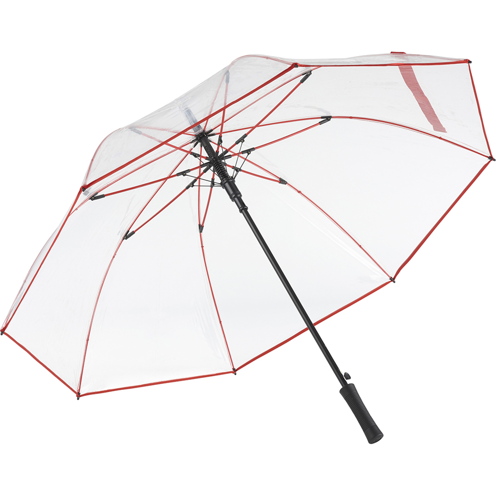 2333 AC-Gästeschirm FARE® Pure - Transparent-Rot