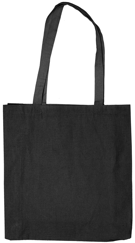 Baumwoll-Blocktasche OEKO-TEX® Premium Schwarz