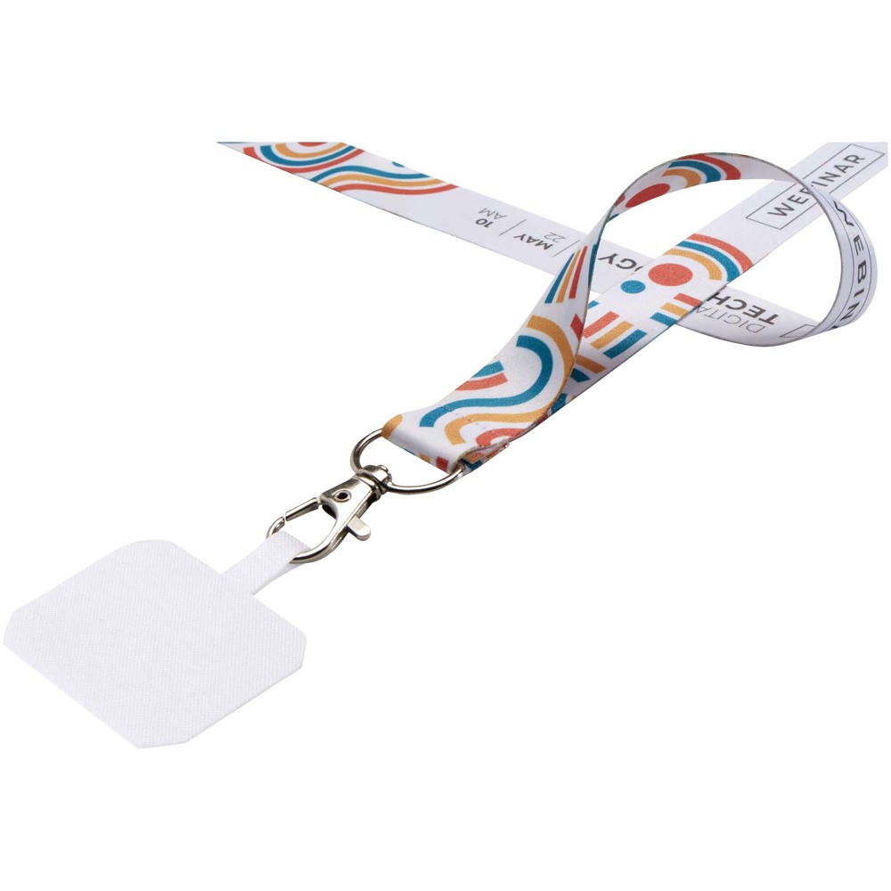 Addie Sublimation Lanyard mit Telefonhalterung und Sicherheitsverschluss 