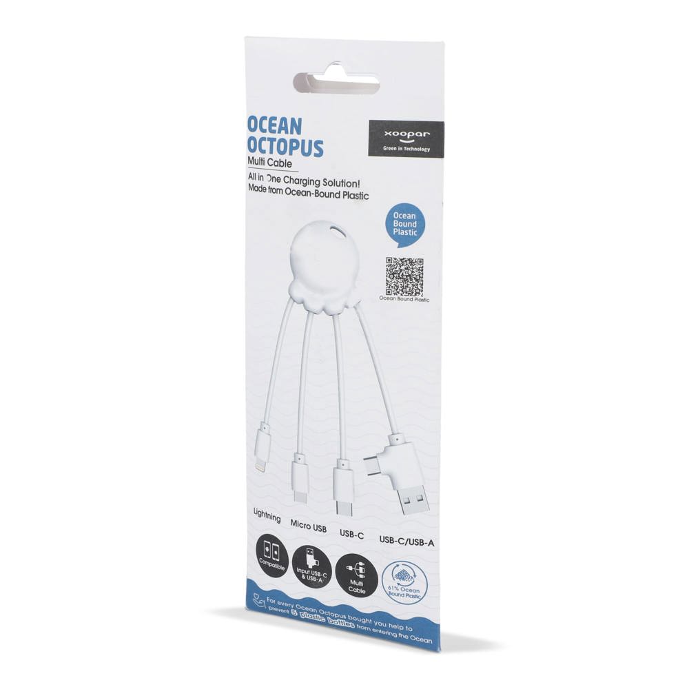 4009| Xoopar Eco Octopus Ladekabel Ocean Bound Plastic