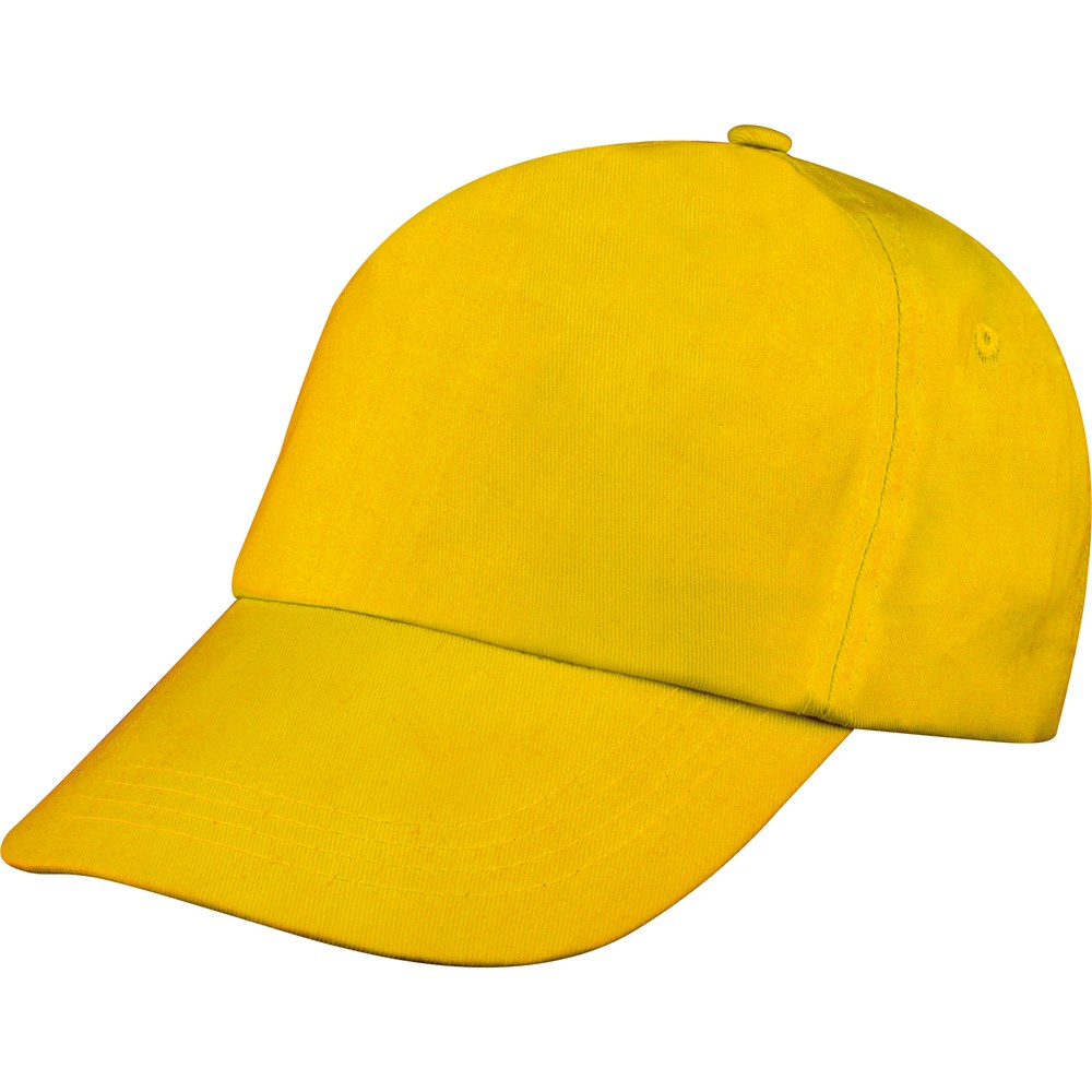 5 Panel Baumwoll-Baseball-Cap MEGAN - gelb