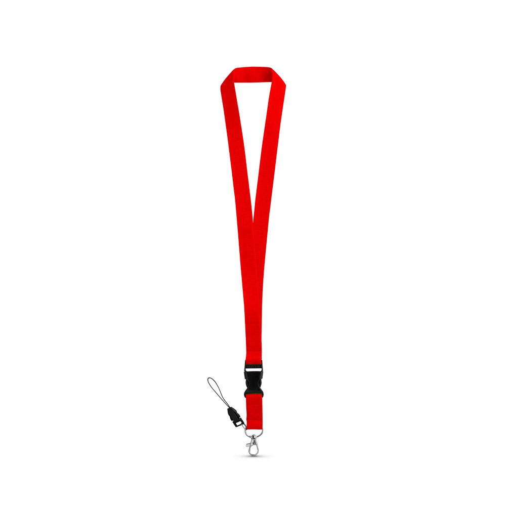 ANQUETIL. Lanyard aus Polyester - Rot
