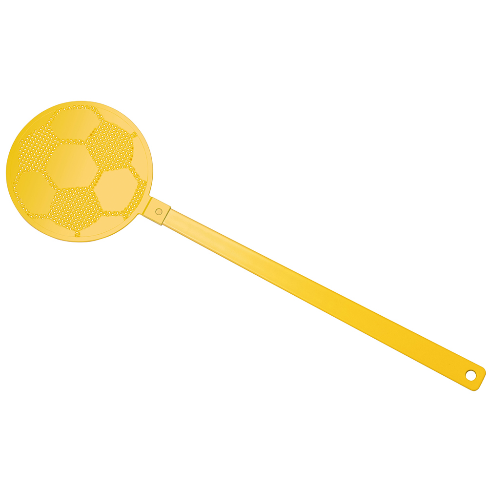 Fliegenklatsche "Fußball" - gelb/gelb