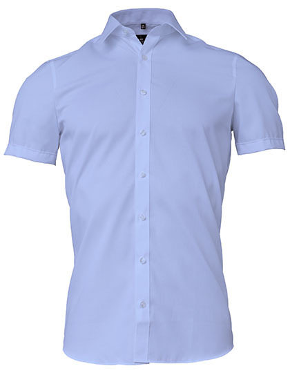 Marvelis - Men´s Shirt Body Fit Short Sleeve - Blue