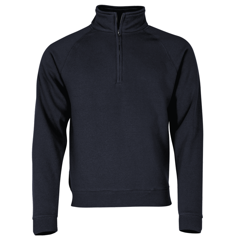 620320 - Premium Zip Neck Sweat - Deep Navy