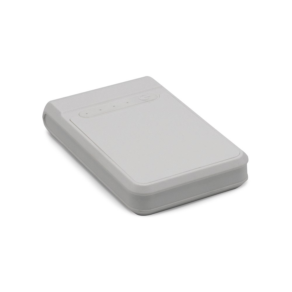 Ampx Powerbank aus rABS mit 6000 mAh.Lädt das Smartphone 2–3 Mal auf - Weiß