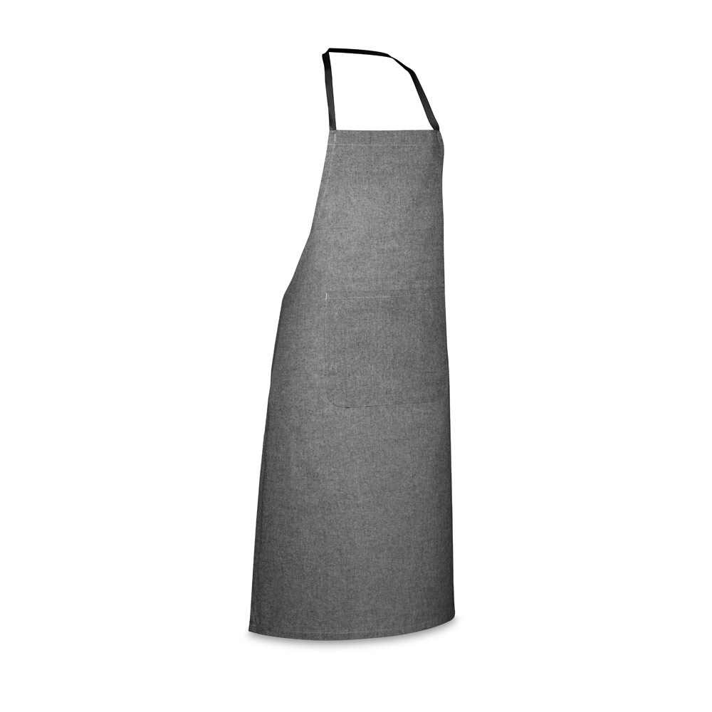 ZIMBRO. Schürze mit recycelter Baumwolle (140 g/m²) - schwarz