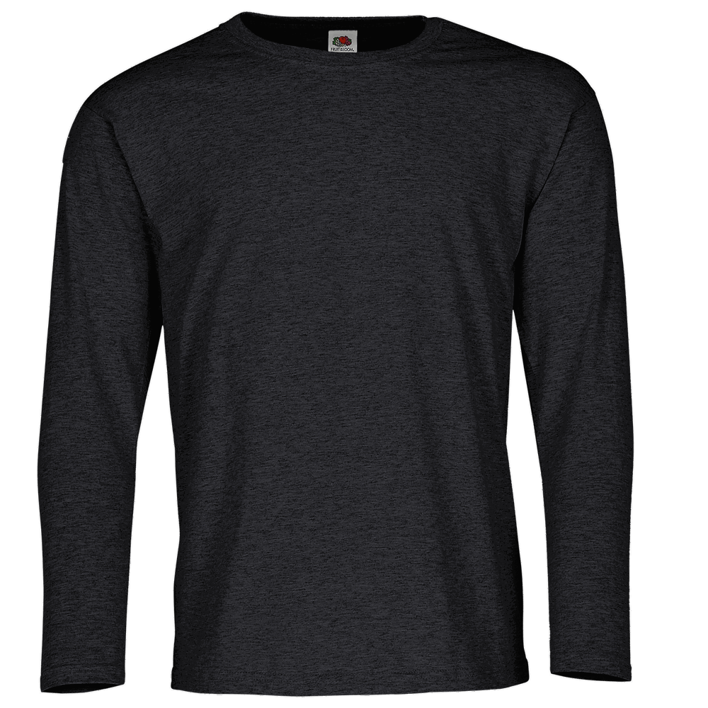 610380 - Valueweight Langarm T-Shirt - dunkelgrau meliert