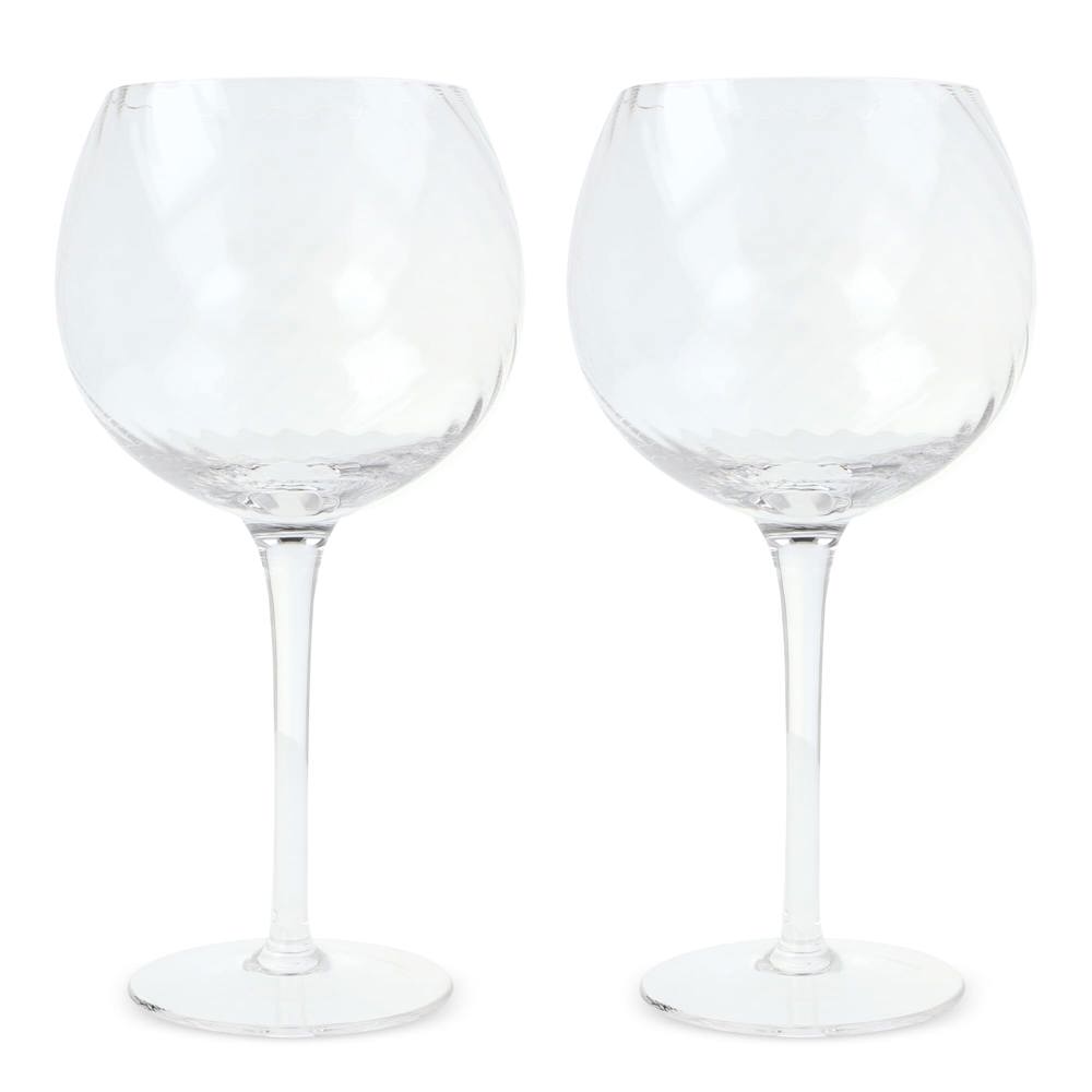 Byon Opacity 2er-Set Weingläser mit stilvollem Glasmuster 470ml
