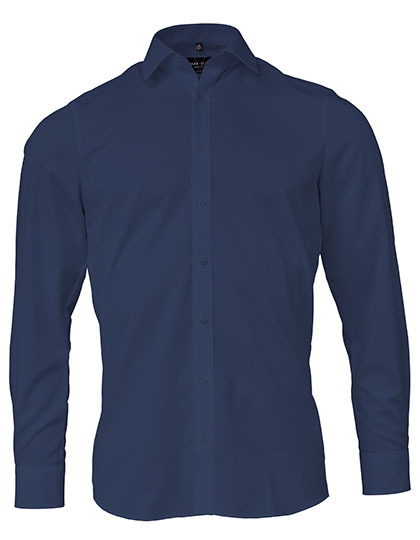 Marvelis - Men´s Shirt Body Fit Extra Long Sleeve - Navy