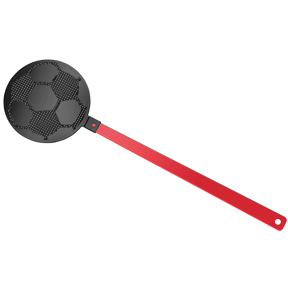 Fliegenklatsche "Fußball" - rot/schwarz