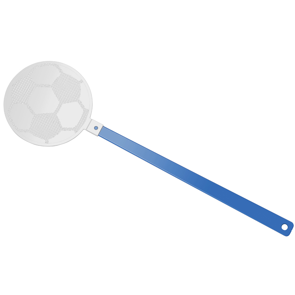 Fliegenklatsche "Fußball" - Blau/Weiß
