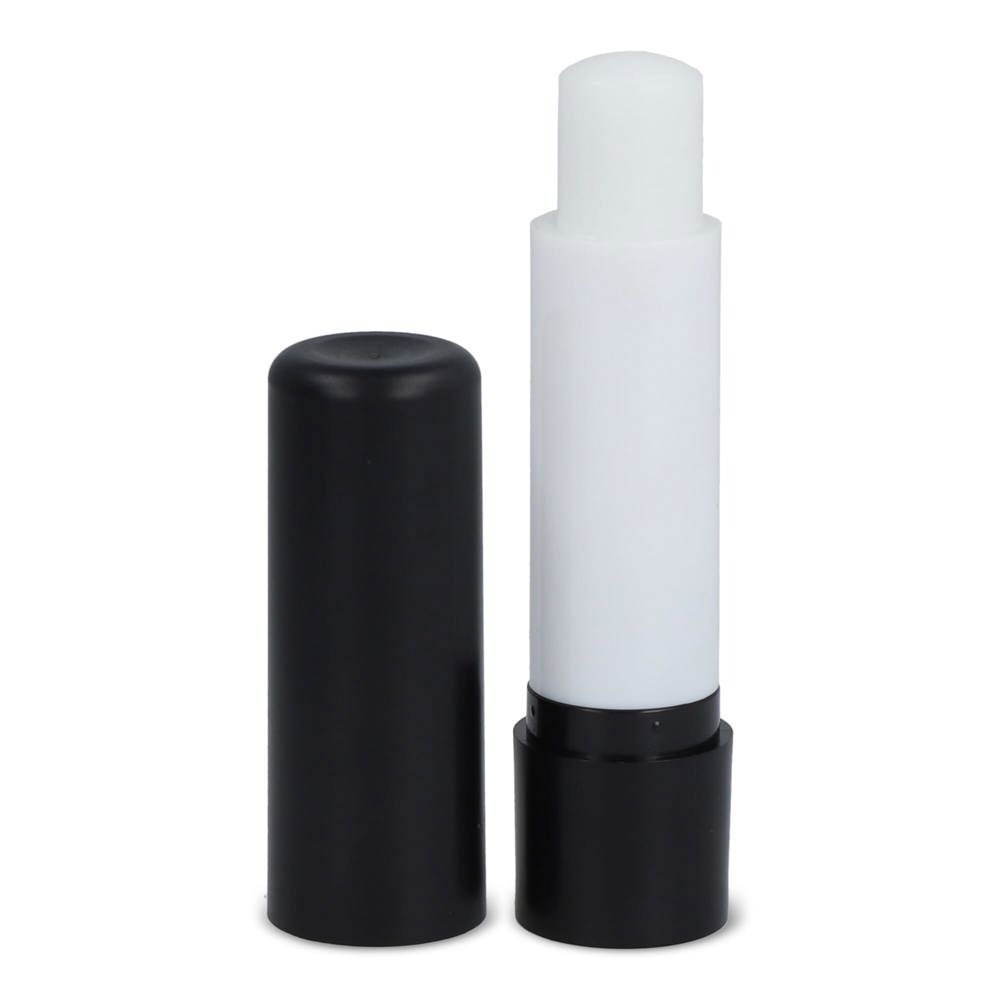 Klassischer Lippenpflegestift aus recycelten Materialien - Ecru / Schwarz