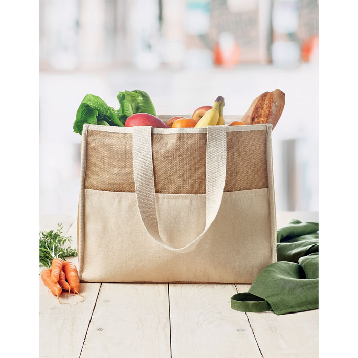 CAMPO DE GELI - Jute-Canvas Shopping Tasche
