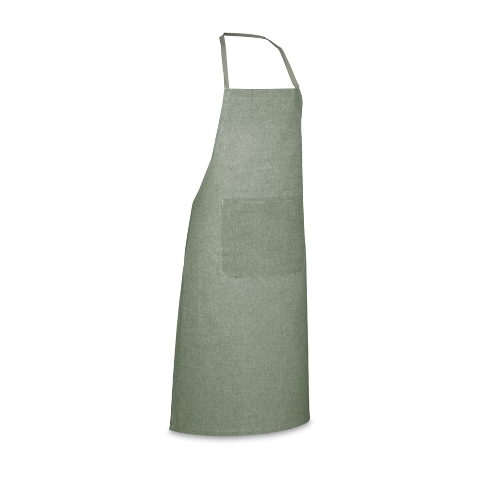 ZIMBRO. Schürze mit recycelter Baumwolle (140 g/m²) - Dunkelgrün