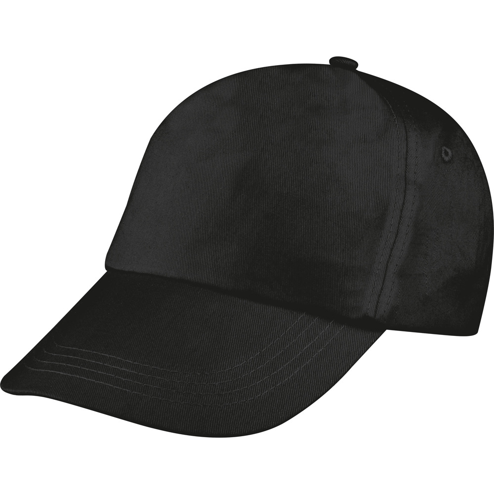 5 Panel Baseballcap Santa Fe - Schwarz