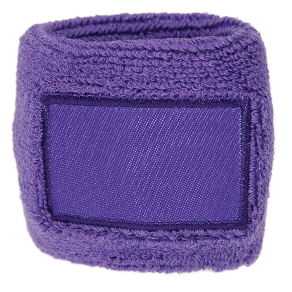 Frottier Armschweißband mit Label - Lila (PMS 268c) / Lila