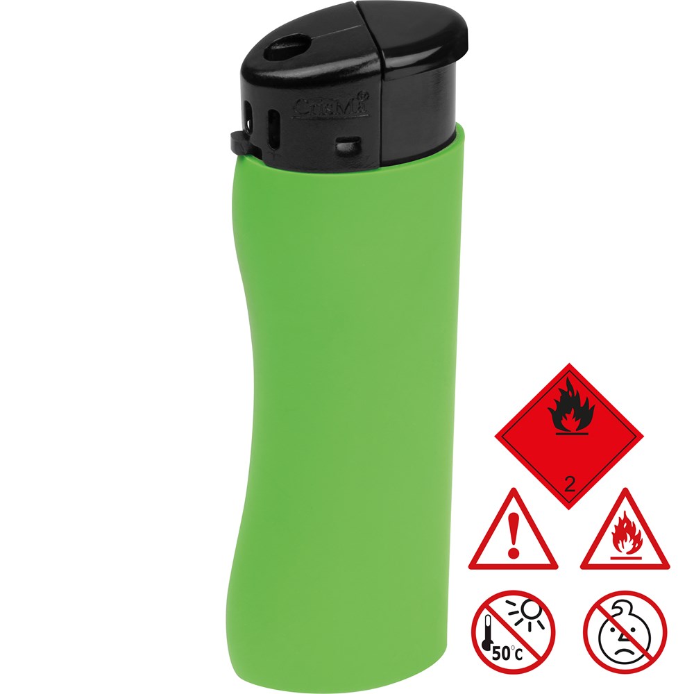 Elektronik Feuerzeug, ergonomisch ANATOL - Apfelgrün