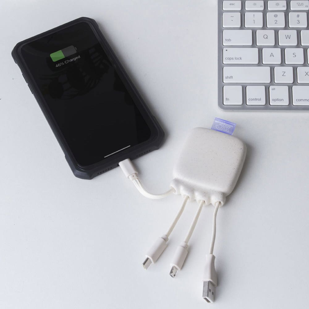 3192 | Xoopar Octopus Gamma 2 Powerbank with Bio Charging cable 3000mAh 