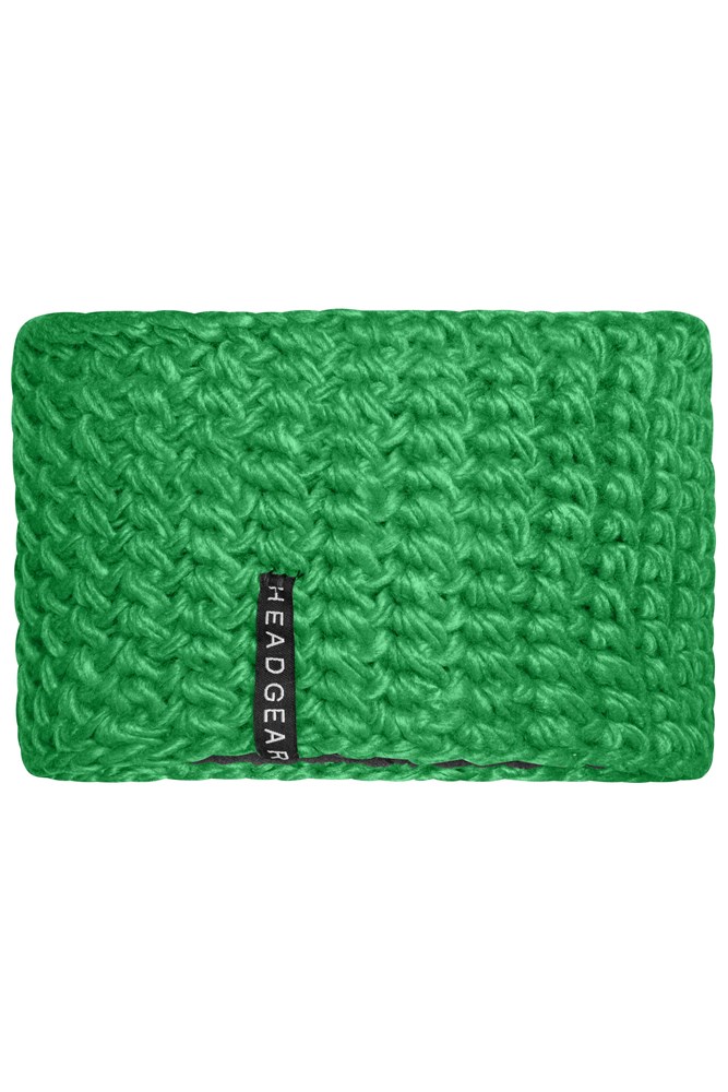 Crocheted Headband - Lime-green (ca. Pantone 360C)
