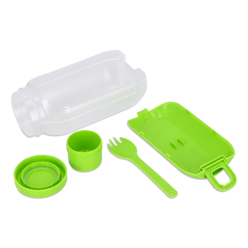 All-in-One-Lunchbox mit Soßenfach und Löffel-Gabel