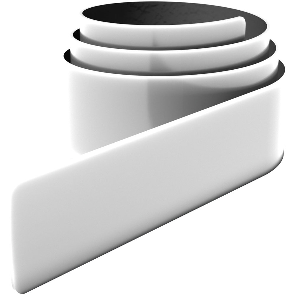 RFX™ 38 cm reflektierendes TPU Schnapparmband - Weiss