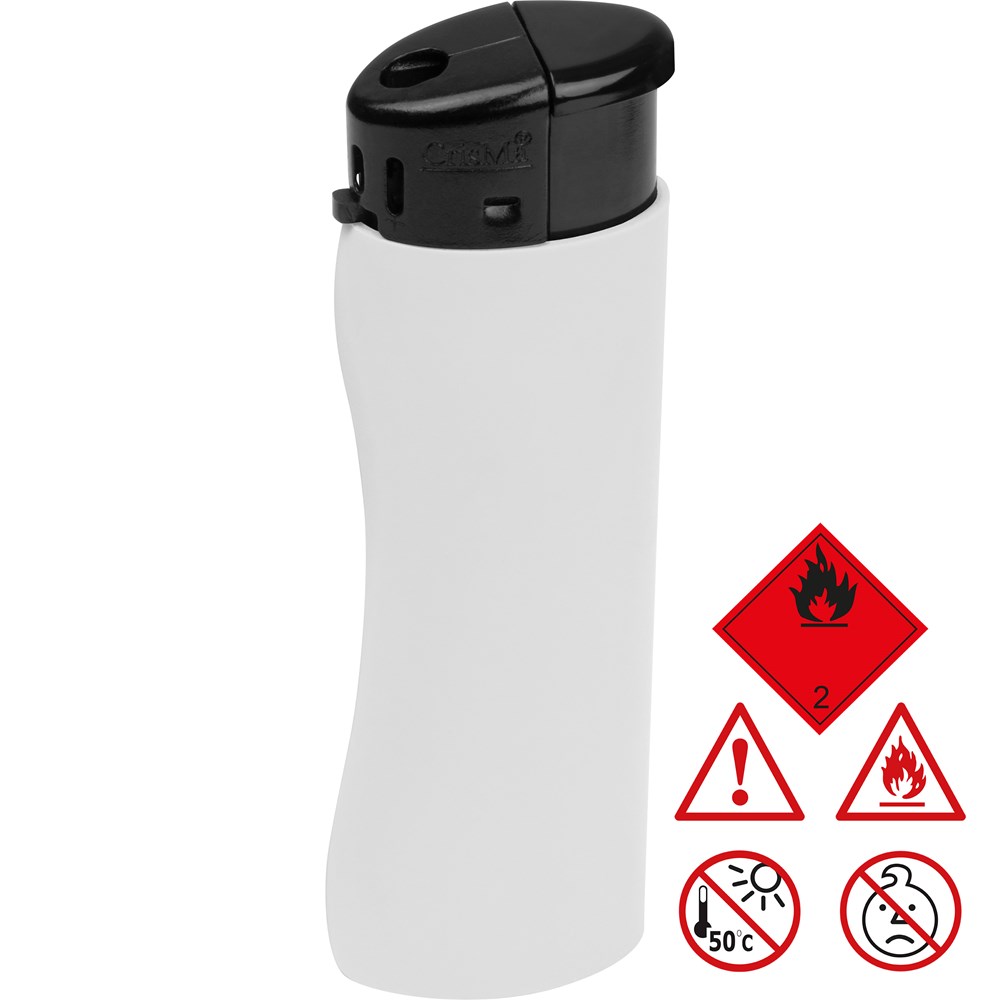 Elektronik Feuerzeug, ergonomisch ANATOL - weiß
