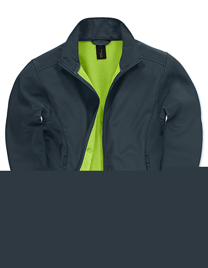 B&C COLLECTION - Men´s Jacket Softshell ID.701 - Navy, Neon Green