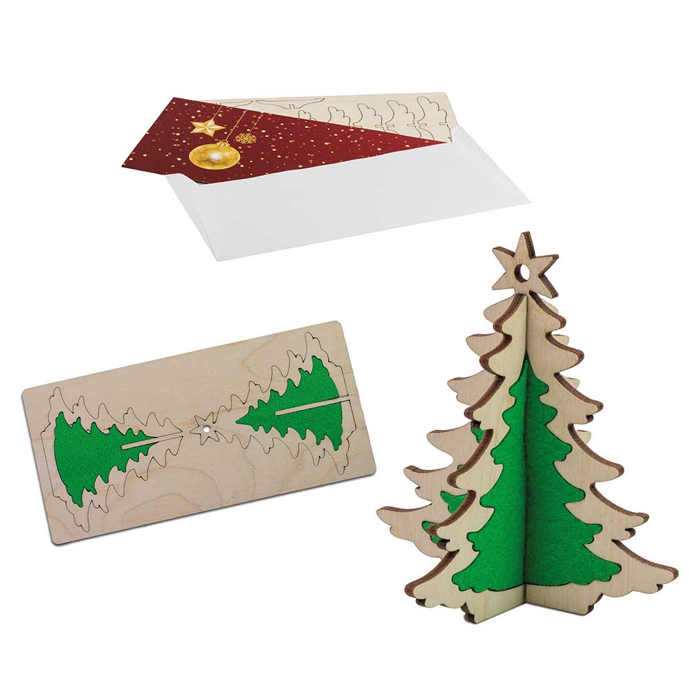 3D Holzpuzzle-Karte - individuell