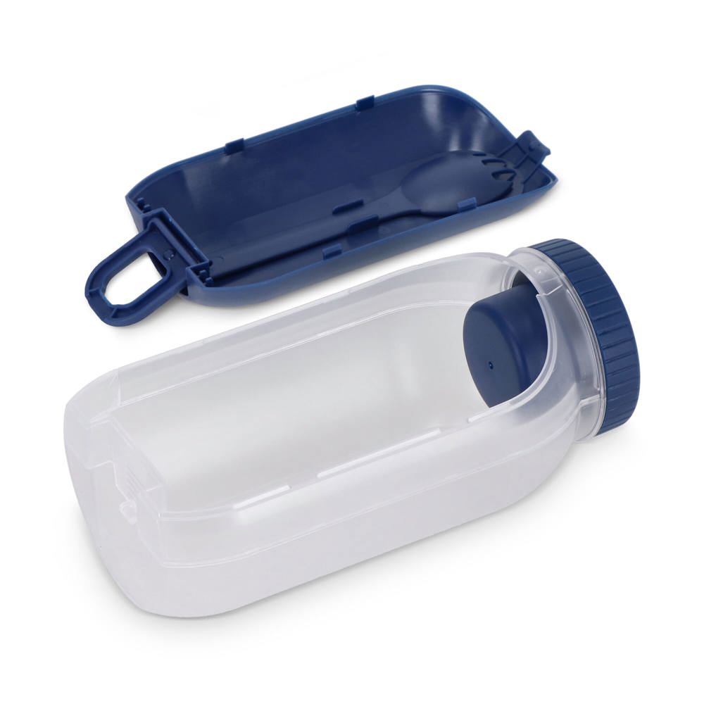 All-in-One-Lunchbox mit Soßenfach und Löffel-Gabel