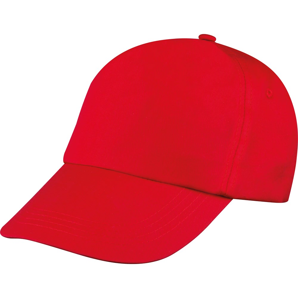 5 Panel Baumwoll-Baseball-Cap MEGAN - rot