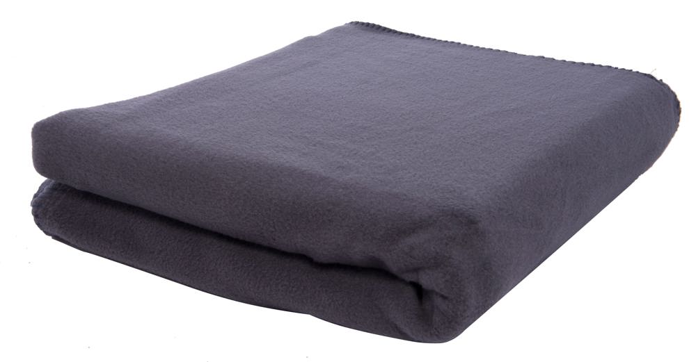 Fleecedecke 150x120 cm, 250 g/m² - Dunkelgrau (PMS Cool Gray 11c) / Dunkelgrau