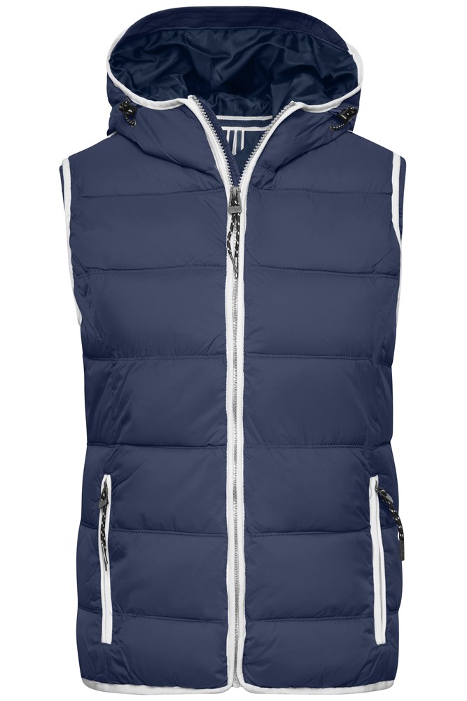 Ladies' Maritime Vest - Navy/white (ca. Pantone 296C
white)
