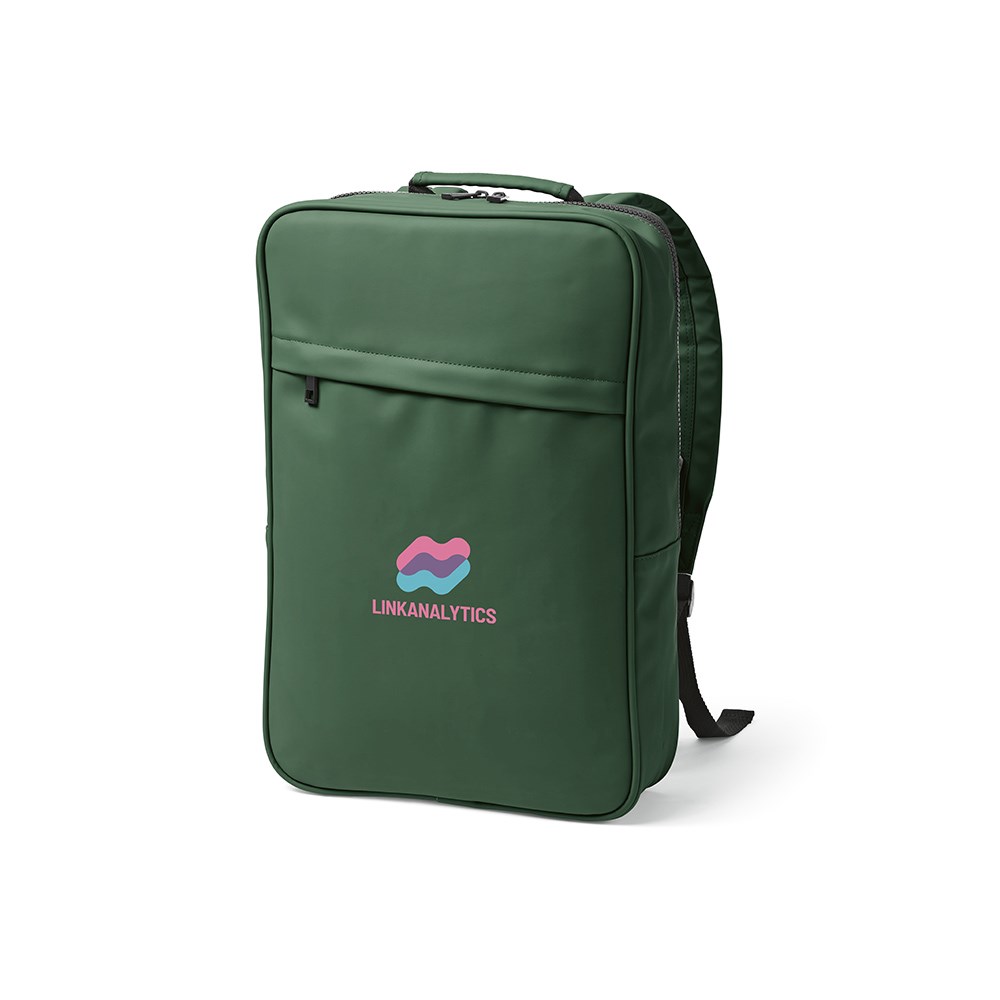 Amsterdam 16L Rucksack aus rPU uns rPET. Laptops bis 17" - Grün